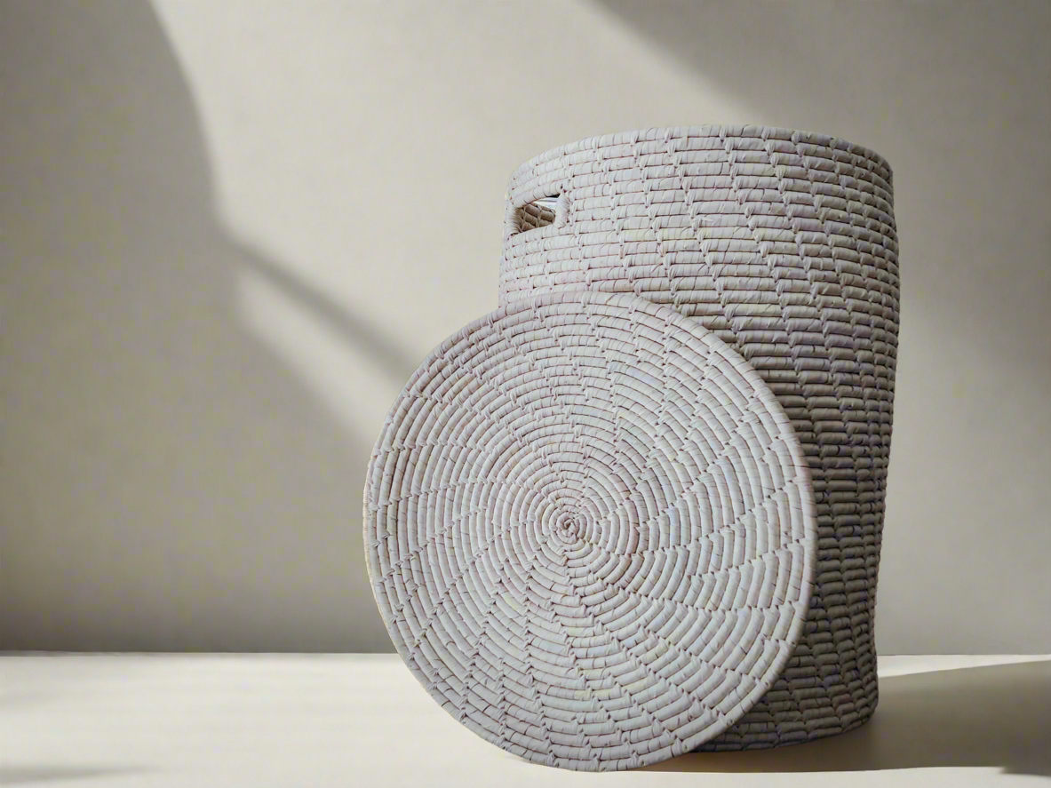 𝗥𝘂𝘀𝘁𝗶𝗰 𝗪𝗼𝘃𝗲𝗻 𝗦𝘁𝗼𝗿𝗮𝗴𝗲 𝗕𝗮𝘀𝗸𝗲𝘁 𝘄𝗶𝘁𝗵 𝗟𝗶𝗱