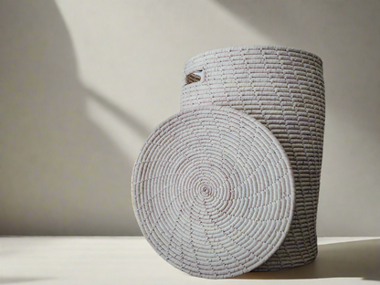 𝗥𝘂𝘀𝘁𝗶𝗰 𝗪𝗼𝘃𝗲𝗻 𝗦𝘁𝗼𝗿𝗮𝗴𝗲 𝗕𝗮𝘀𝗸𝗲𝘁 𝘄𝗶𝘁𝗵 𝗟𝗶𝗱