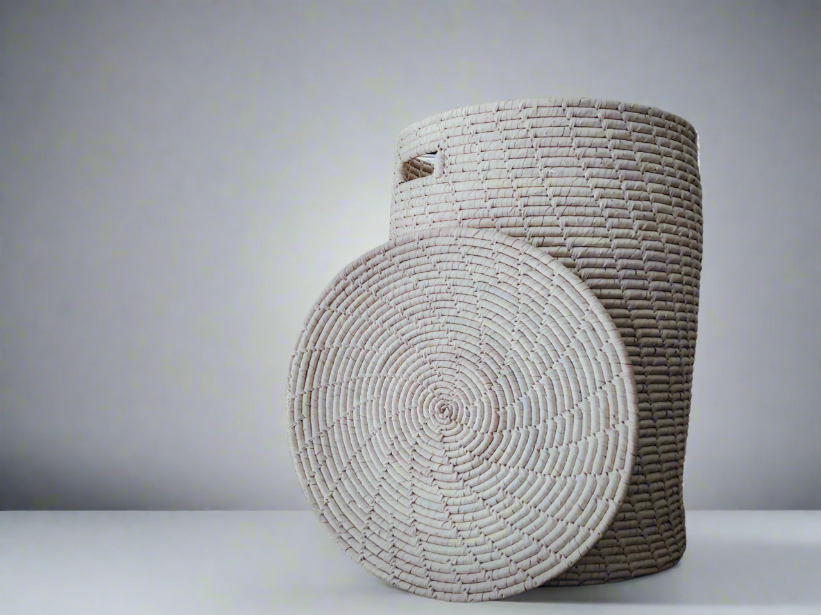 𝗥𝘂𝘀𝘁𝗶𝗰 𝗪𝗼𝘃𝗲𝗻 𝗦𝘁𝗼𝗿𝗮𝗴𝗲 𝗕𝗮𝘀𝗸𝗲𝘁 𝘄𝗶𝘁𝗵 𝗟𝗶𝗱