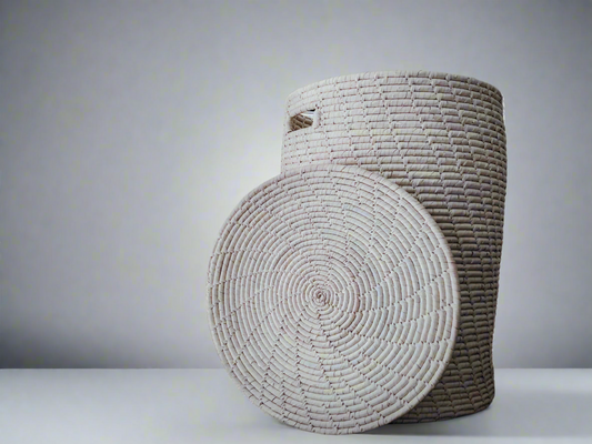 𝗥𝘂𝘀𝘁𝗶𝗰 𝗪𝗼𝘃𝗲𝗻 𝗦𝘁𝗼𝗿𝗮𝗴𝗲 𝗕𝗮𝘀𝗸𝗲𝘁 𝘄𝗶𝘁𝗵 𝗟𝗶𝗱