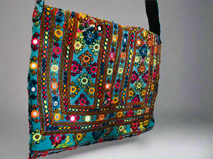 𝗩𝗶𝗯𝗿𝗮𝗻𝘁 𝗕𝗹𝘂𝗲 𝗛𝗮𝗻𝗱𝗰𝗿𝗮𝗳𝘁𝗲𝗱 𝗘𝗺𝗯𝗿𝗼𝗶𝗱𝗲𝗿𝗲𝗱 𝗠𝗶𝗿𝗿𝗼𝗿 𝗪𝗼𝗿𝗸 𝗦𝗵𝗼𝘂𝗹𝗱𝗲𝗿 𝗕𝗮𝗴