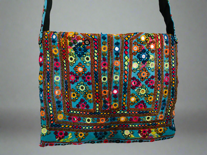 𝗩𝗶𝗯𝗿𝗮𝗻𝘁 𝗕𝗹𝘂𝗲 𝗛𝗮𝗻𝗱𝗰𝗿𝗮𝗳𝘁𝗲𝗱 𝗘𝗺𝗯𝗿𝗼𝗶𝗱𝗲𝗿𝗲𝗱 𝗠𝗶𝗿𝗿𝗼𝗿 𝗪𝗼𝗿𝗸 𝗦𝗵𝗼𝘂𝗹𝗱𝗲𝗿 𝗕𝗮𝗴